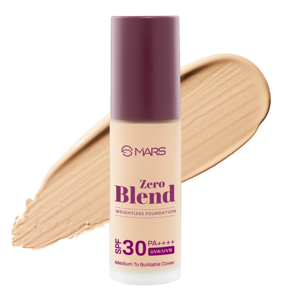 MARS Cosmetics SPF30 PA+++ Zero Blend Weightless Foundation - 05 Biscotti Bliss | Grocsy