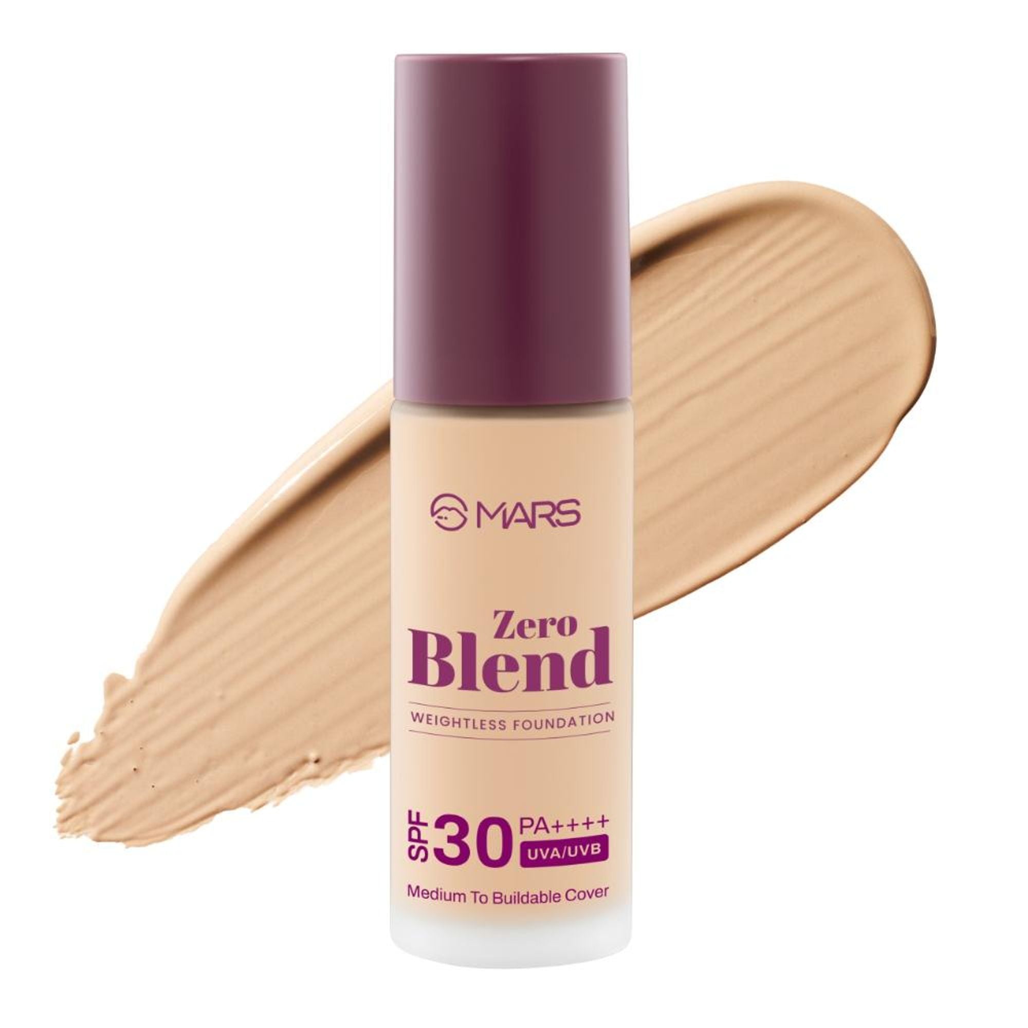 MARS Cosmetics SPF30 PA+++ Zero Blend Weightless Foundation - 06 Honey Gold | Grocsy