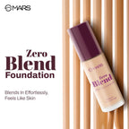 MARS Cosmetics SPF30 PA+++ Zero Blend Weightless Foundation - 07 Caramel Glow | Grocsy