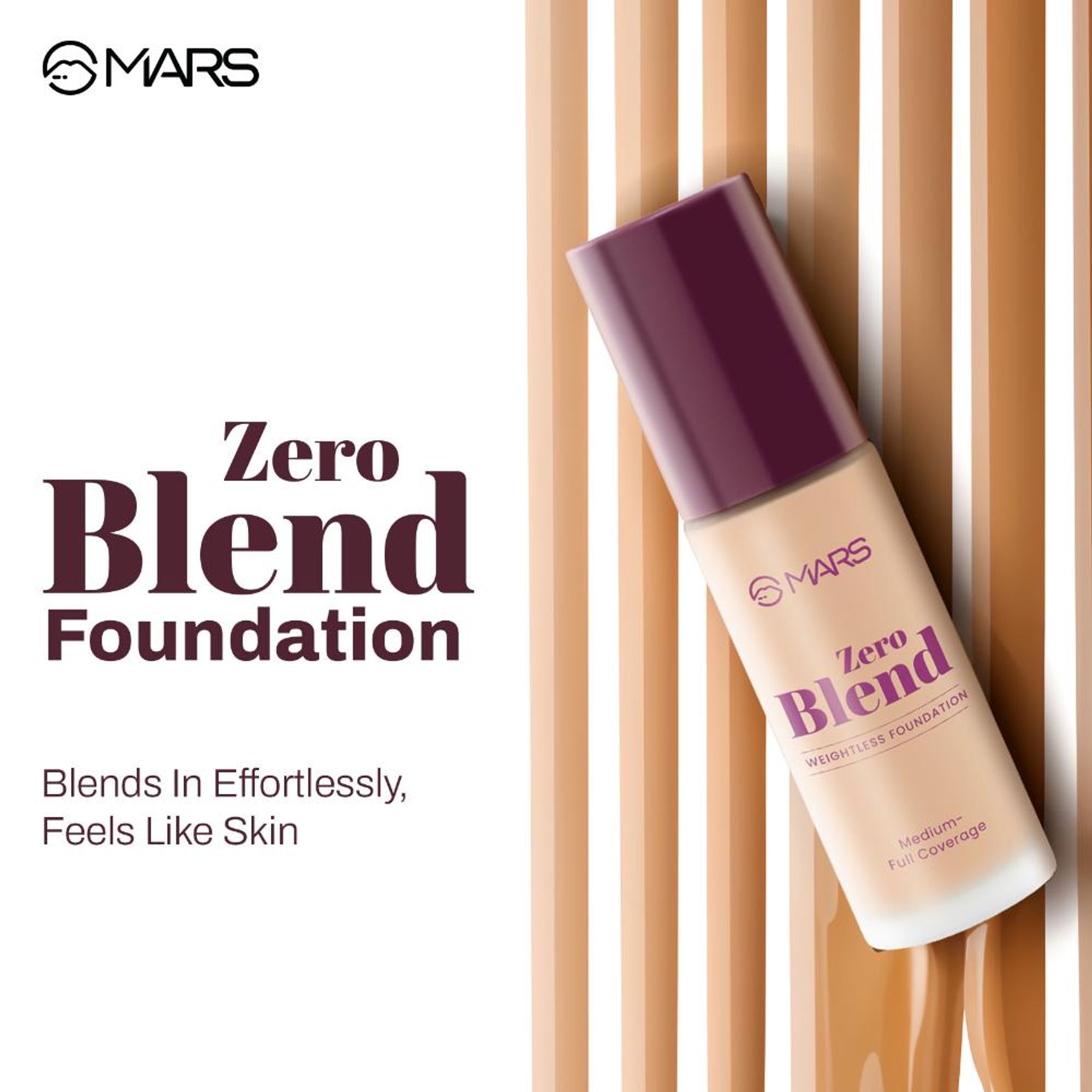 MARS Cosmetics SPF30 PA+++ Zero Blend Weightless Foundation - 08-Honey Nectar | Grocsy
