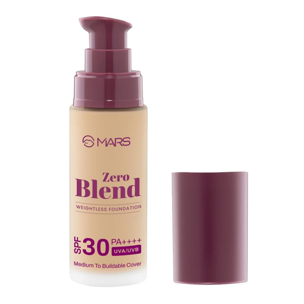 MARS Cosmetics SPF30 PA+++ Zero Blend Weightless Foundation - 09 Amber Maple | Grocsy