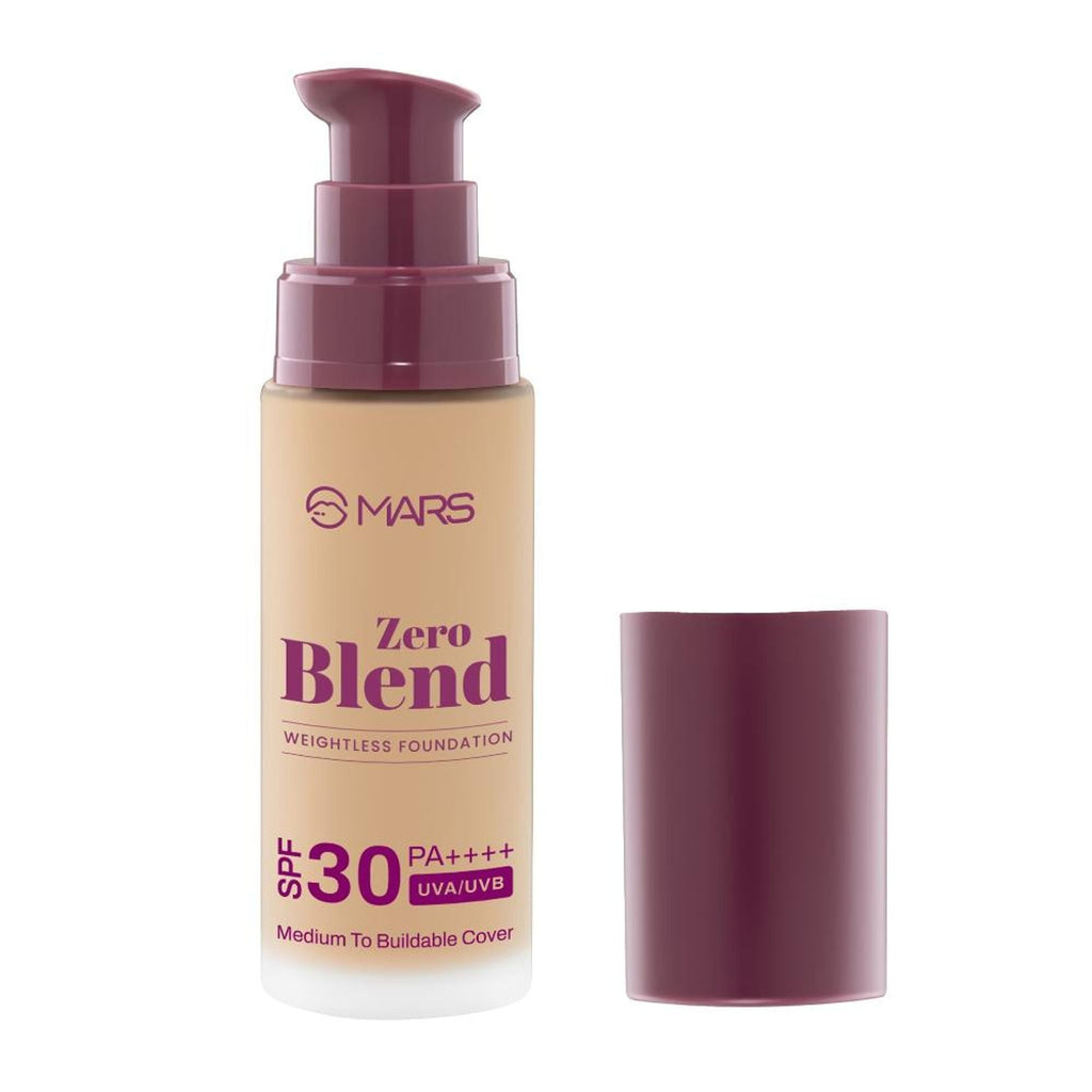 MARS Cosmetics SPF30 PA+++ Zero Blend Weightless Foundation - 10 Chestnut Cocoa | Grocsy