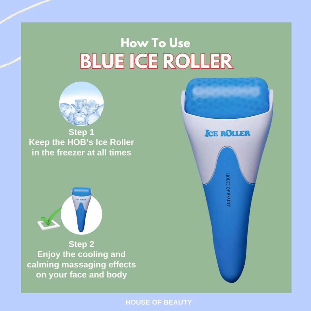 House of Beauty ICE Roller - Blue | Grocsy