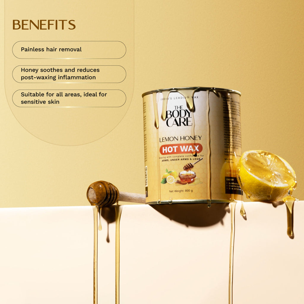 The Body Care Lemon Honey Hot Wax | Grocsy