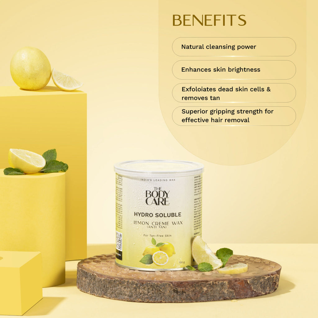 The Body Care Hydrosoluble Lemon Creme Wax (Anti-Tan) | Grocsy