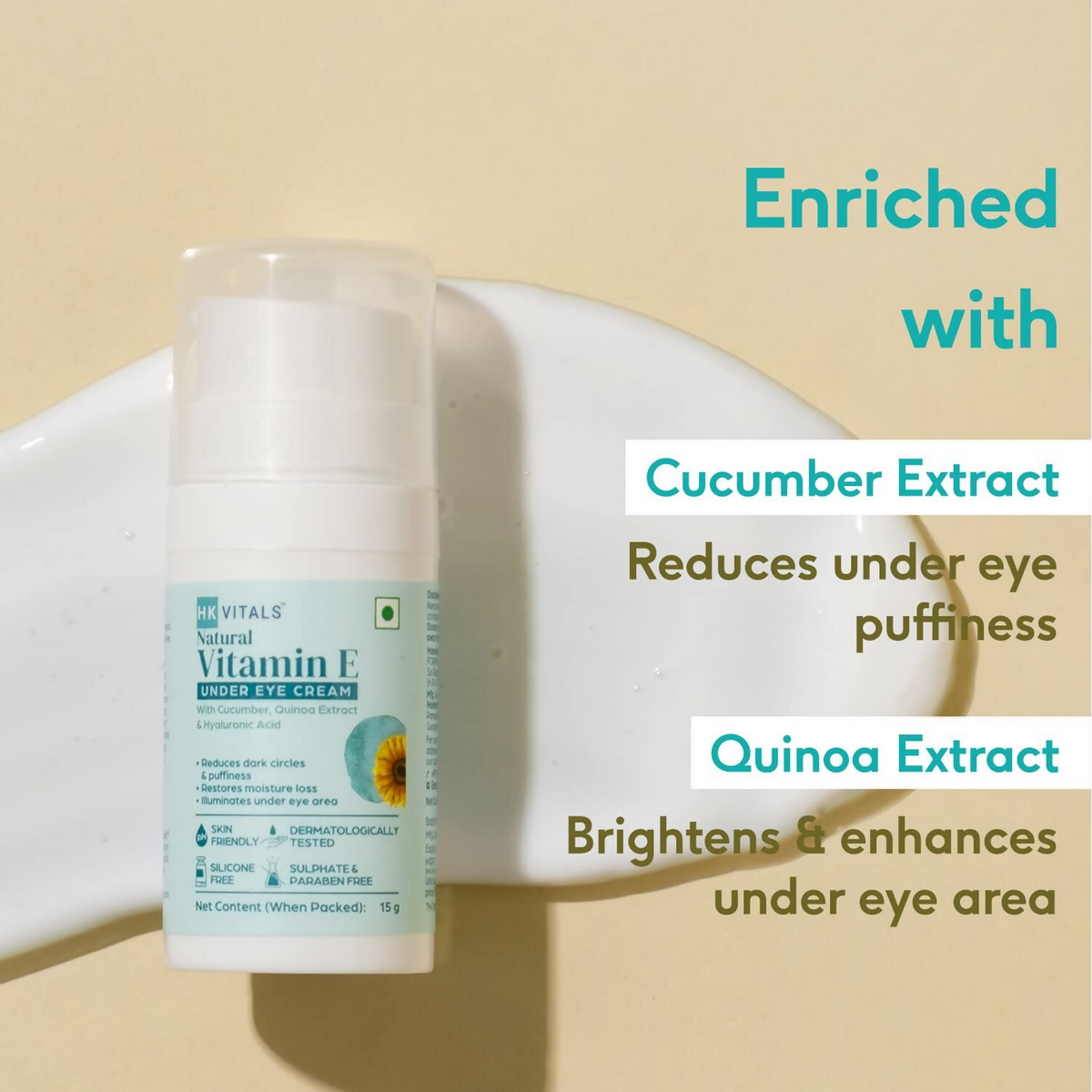 HK Vitals Vitamin E Under Eye Cream | Grocsy