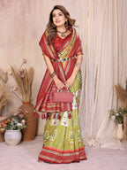 Aastha Fashion Pista Soft Silk Weaving Saree | Grocsy