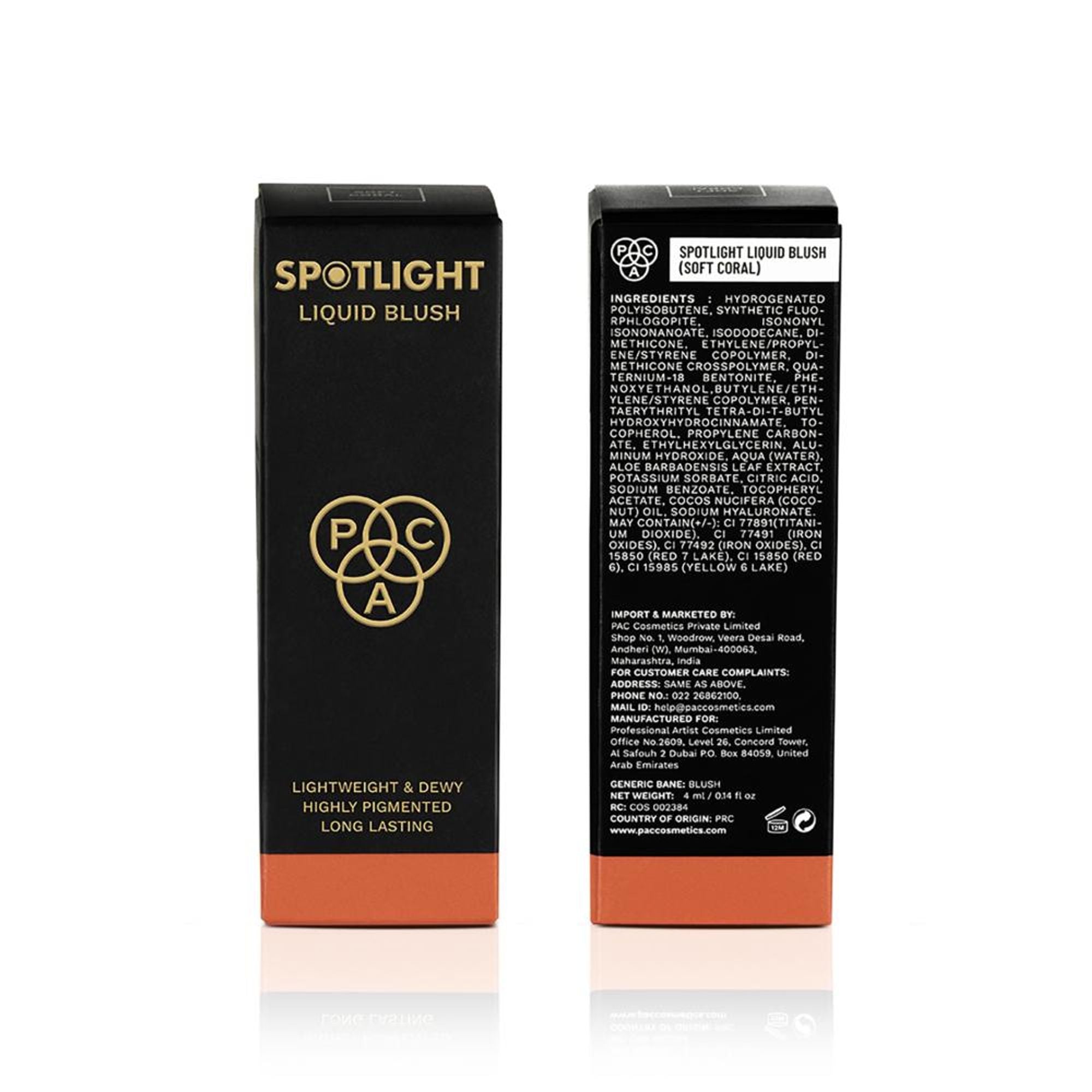 PAC Studio Spotlight Liquid Blush - Soft Coral | Grocsy