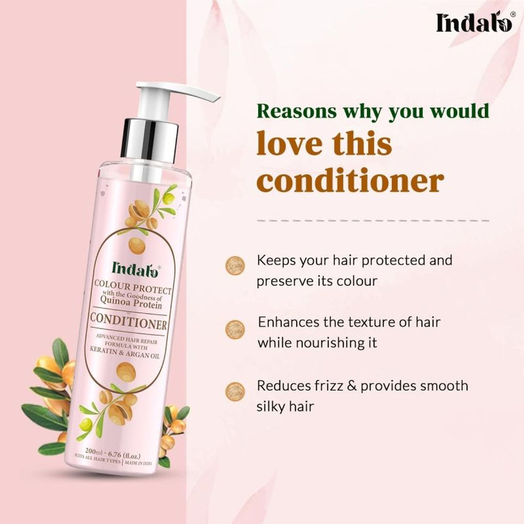 Indalo Quinoa Protein Colour Protect Conditioner With Keratin | Grocsy