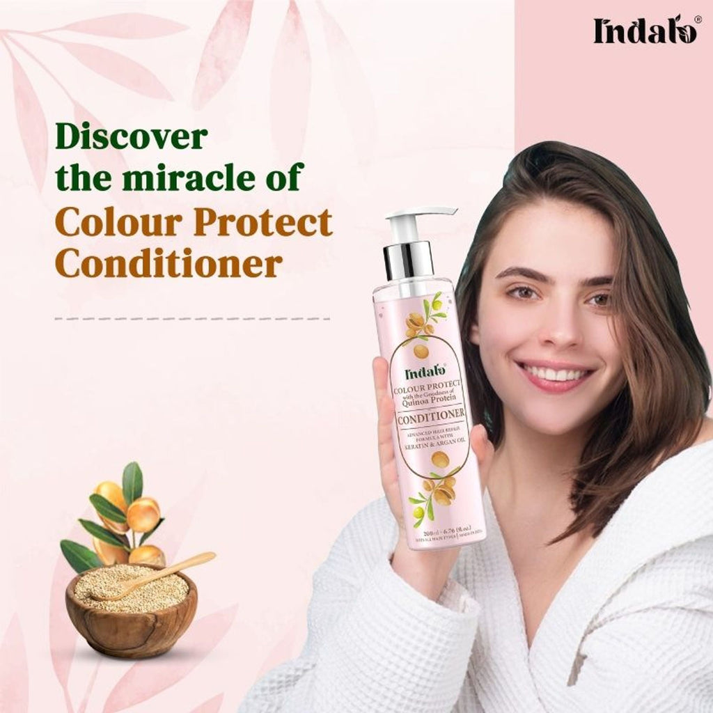 Indalo Quinoa Protein Colour Protect Conditioner With Keratin | Grocsy