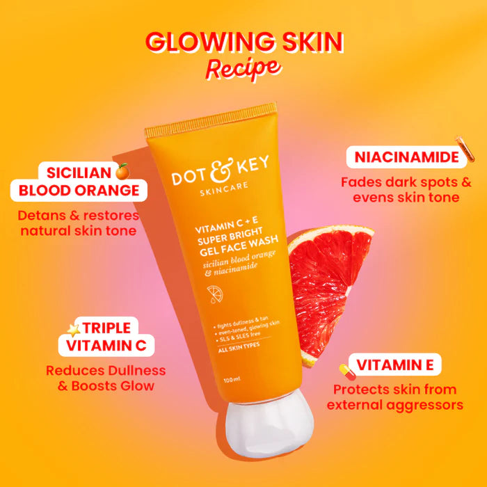 Dot & Key CSMS (Cleanser, Serum, Moisturizer, Sunscreen) Vitamin C Combo | Grocsy