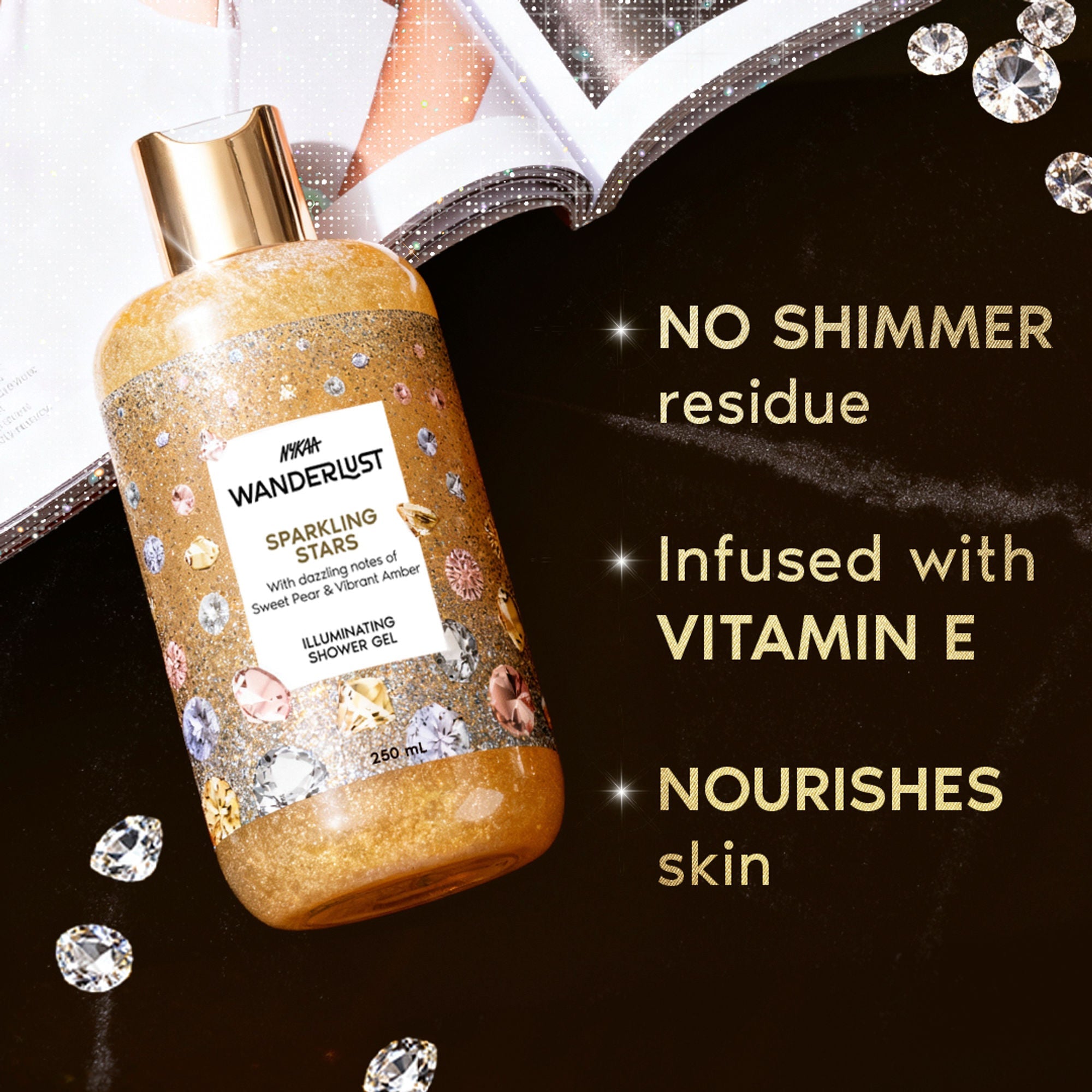 Wanderlust Shower Gels - Sparkling Stars | Grocsy