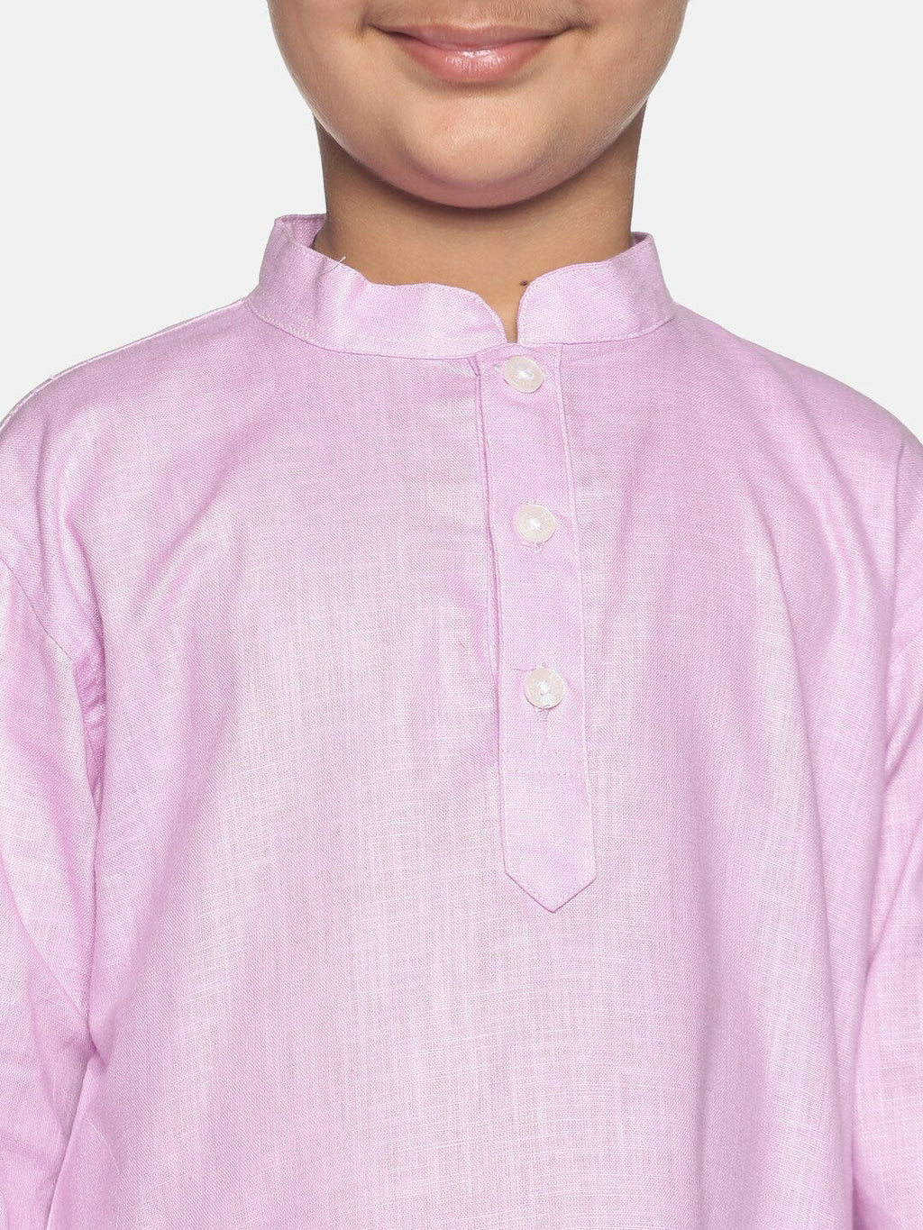 Sethukrishna Boys Purple Pure Cotton Kurta with Pyjamas | Grocsy