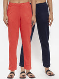 TAG 7 Women Pack of 2 Solid Acrylic Leggings | Grocsy