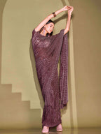 Tikhi Imli Sequinned Embellished Saree | Grocsy