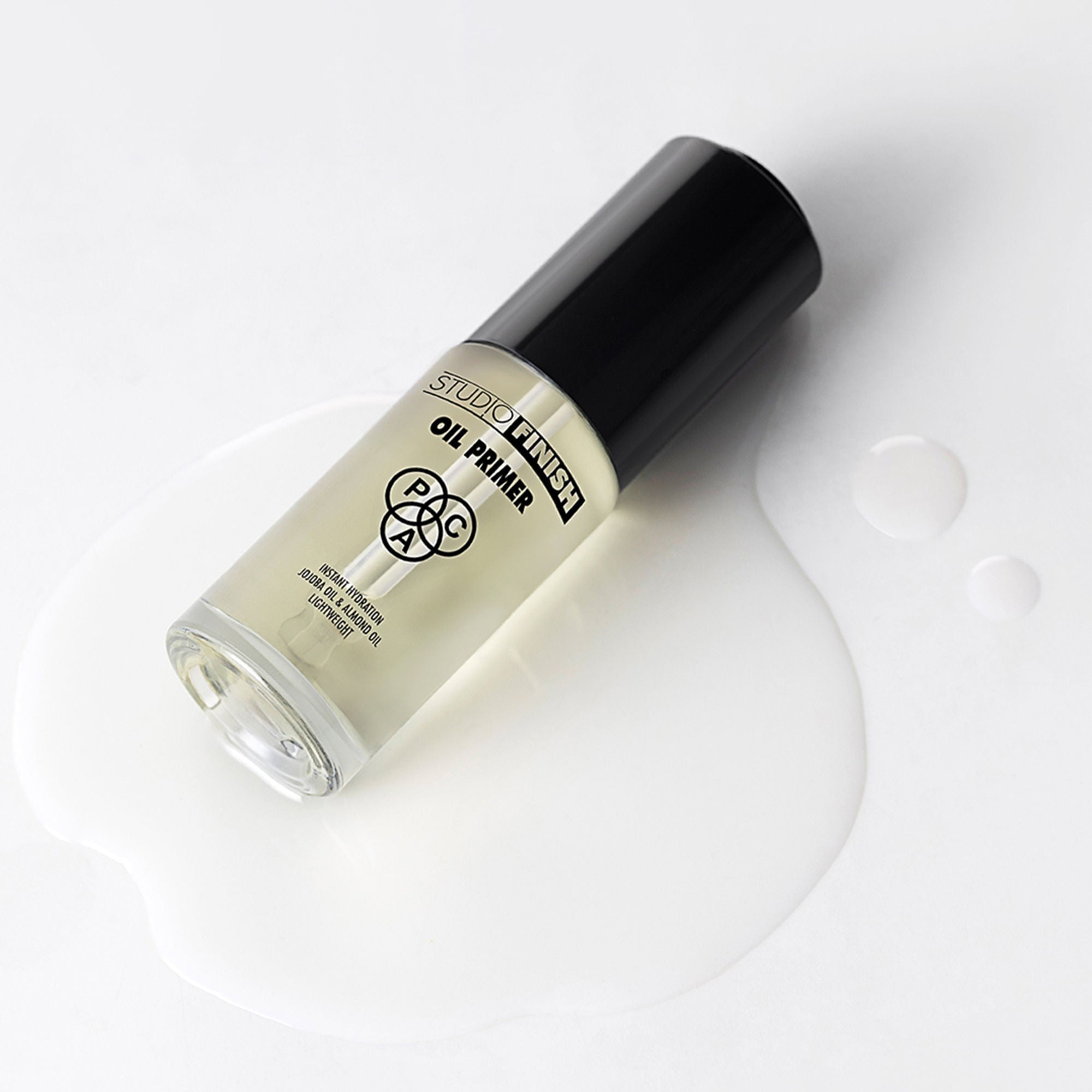 PAC Studio Finish Oil Primer For Dry Skin - UltraLight, Fast Absorbing, Jojoba Oil Hydrates Skin | Grocsy