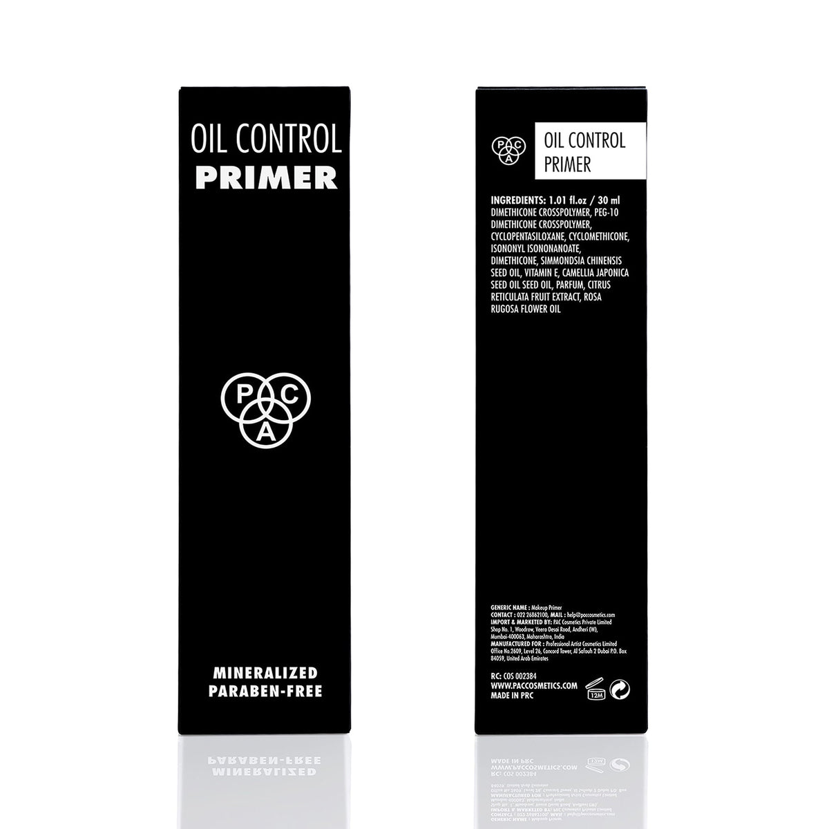 PAC Studio Oil Control Primer - Infused with 24K Gold Leaf Extracts, Controls Oil & Shine Minimizes Pores | Grocsy
