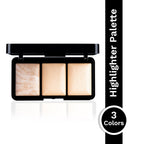 PAC Studio Trio Glow Highlighter X3 Gold - Ultra Blinding Finish, Silky Smooth Texture, Blends Seamlessly | Grocsy