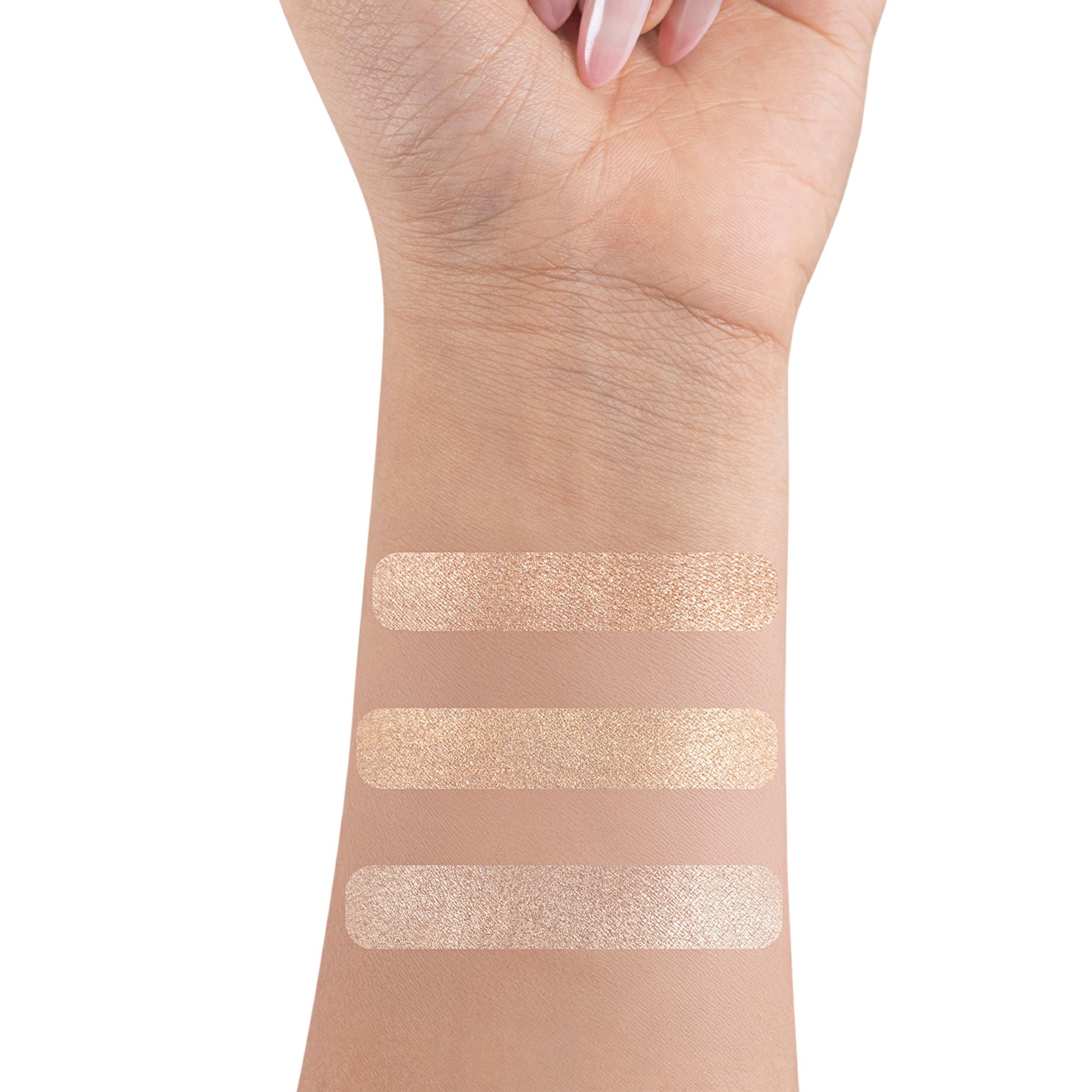 PAC Studio Trio Glow Highlighter X3 Gold - Ultra Blinding Finish, Silky Smooth Texture, Blends Seamlessly | Grocsy