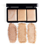 PAC Studio Trio Glow Highlighter X3 Gold - Ultra Blinding Finish, Silky Smooth Texture, Blends Seamlessly | Grocsy