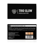 PAC Studio Trio Glow Highlighter X3 Gold - Ultra Blinding Finish, Silky Smooth Texture, Blends Seamlessly | Grocsy