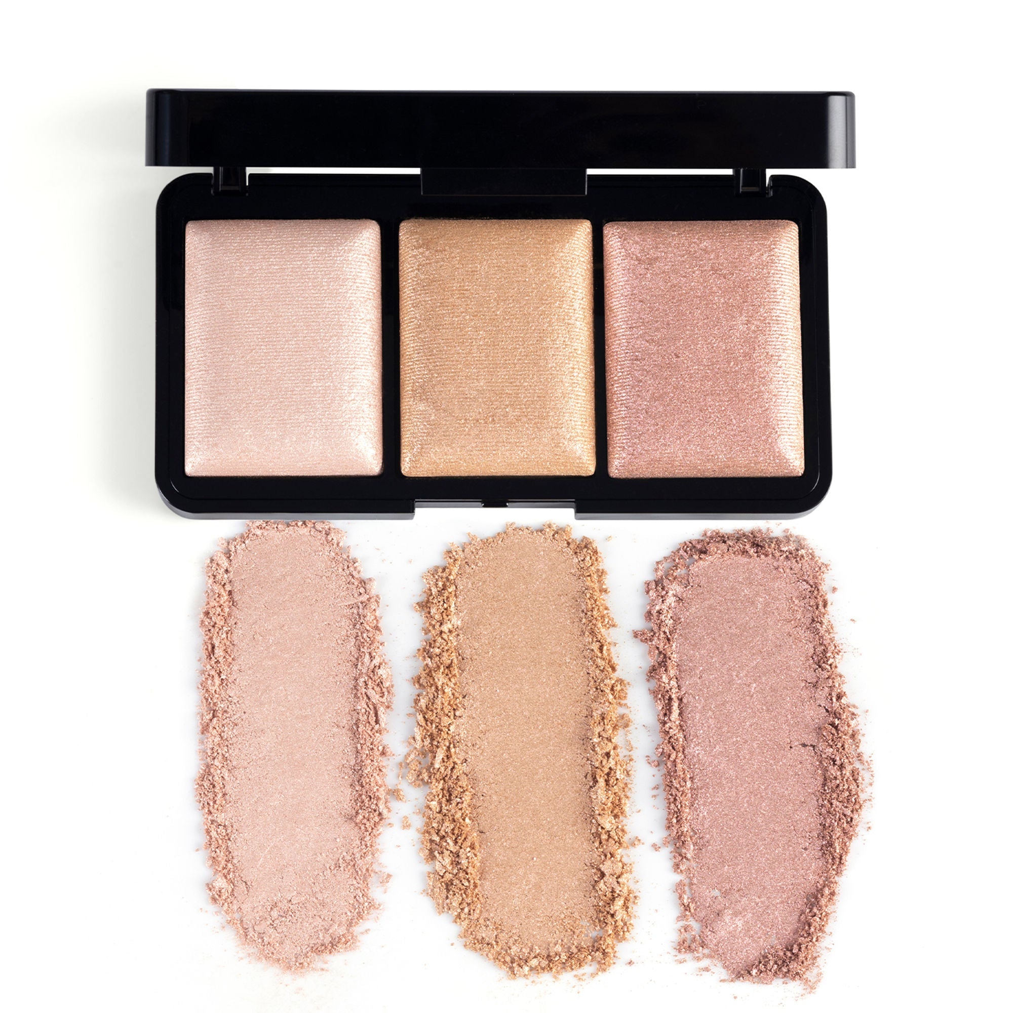 PAC Studio Trio Glow Highlighter X3 Pink - Ultra Blinding Finish, Silky Smooth Texture, Blends Seamlessly | Grocsy