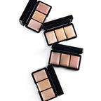 PAC Studio Trio Glow Highlighter X3 Pink - Ultra Blinding Finish, Silky Smooth Texture, Blends Seamlessly | Grocsy
