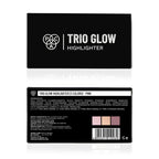 PAC Studio Trio Glow Highlighter X3 Pink - Ultra Blinding Finish, Silky Smooth Texture, Blends Seamlessly | Grocsy