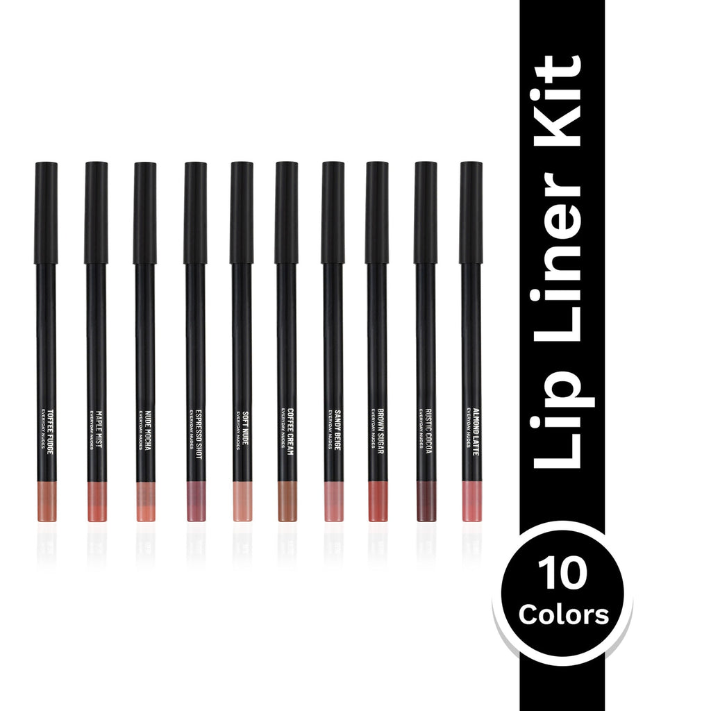 PAC Studio 24H Lip Liner Kit Everyday Nude - 24H Comfortable Wear, Highly Pigmented, Waterproof Smudgeproof | Grocsy