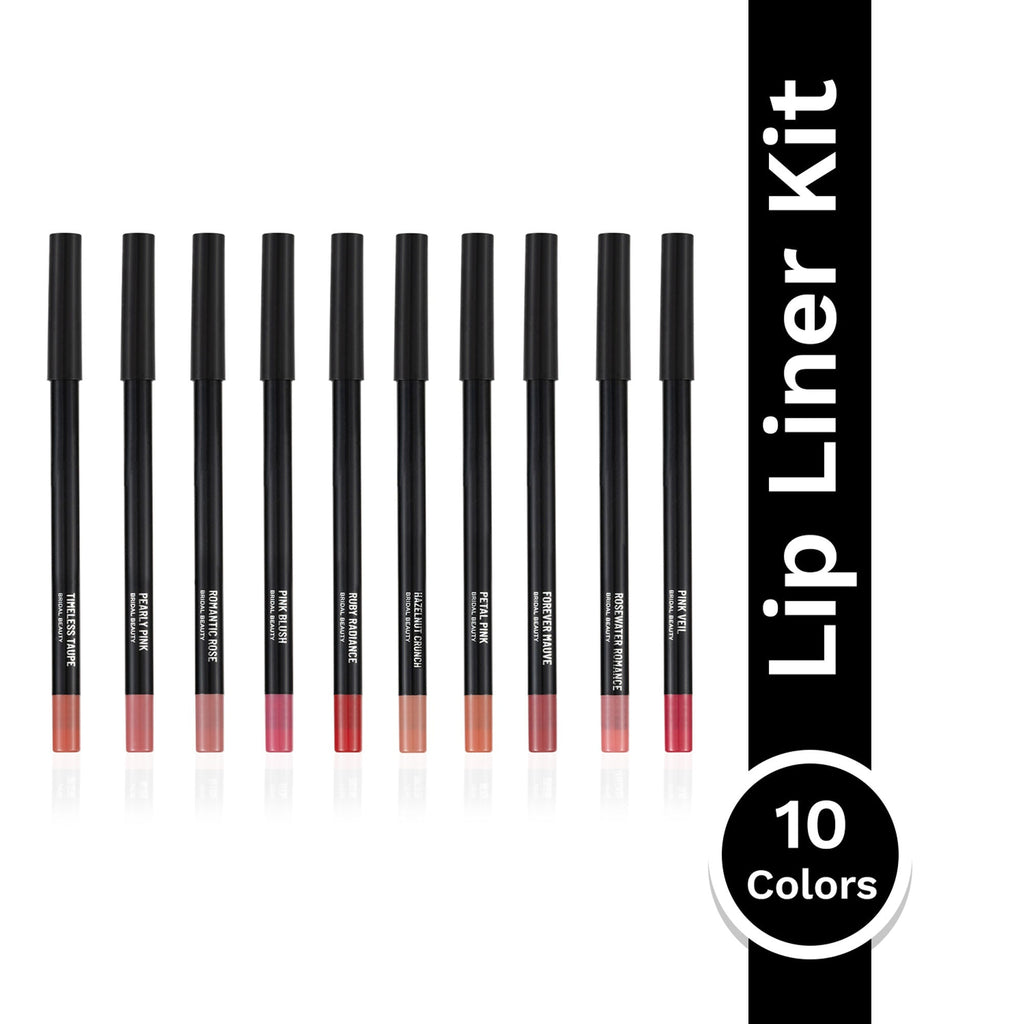 PAC Studio 24H Lip Liner Kit Bridal - 24H Comfortable Wear, Highly Pigmented, Waterproof & Smudgeproof | Grocsy