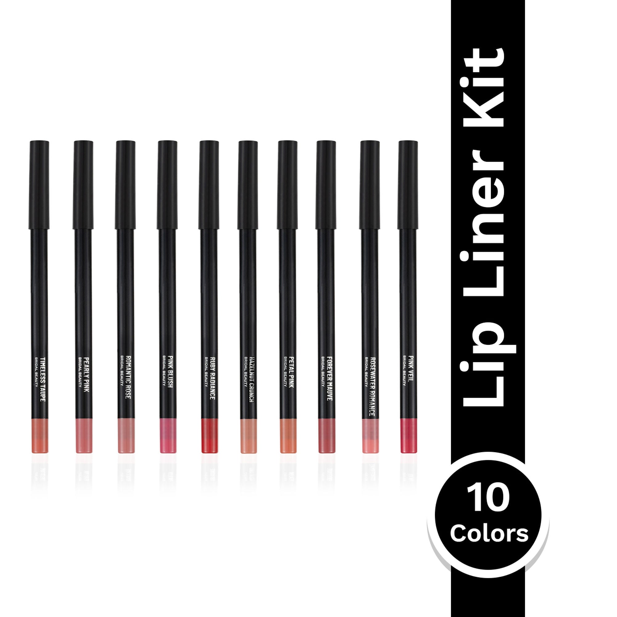 PAC Studio 24H Lip Liner Kit Bridal - 24H Comfortable Wear, Highly Pigmented, Waterproof & Smudgeproof | Grocsy