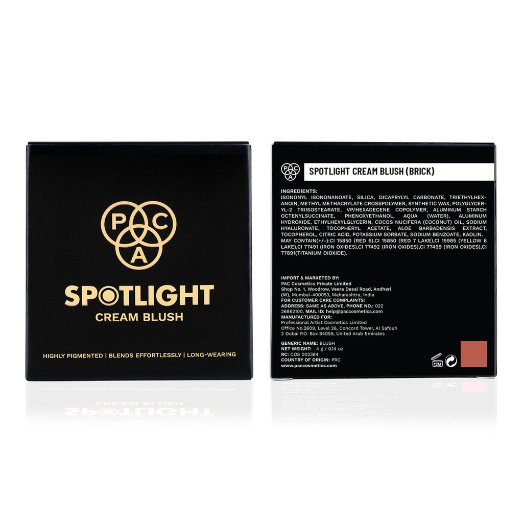 PAC Studio Spotlight Cream Blush - Brick | Grocsy