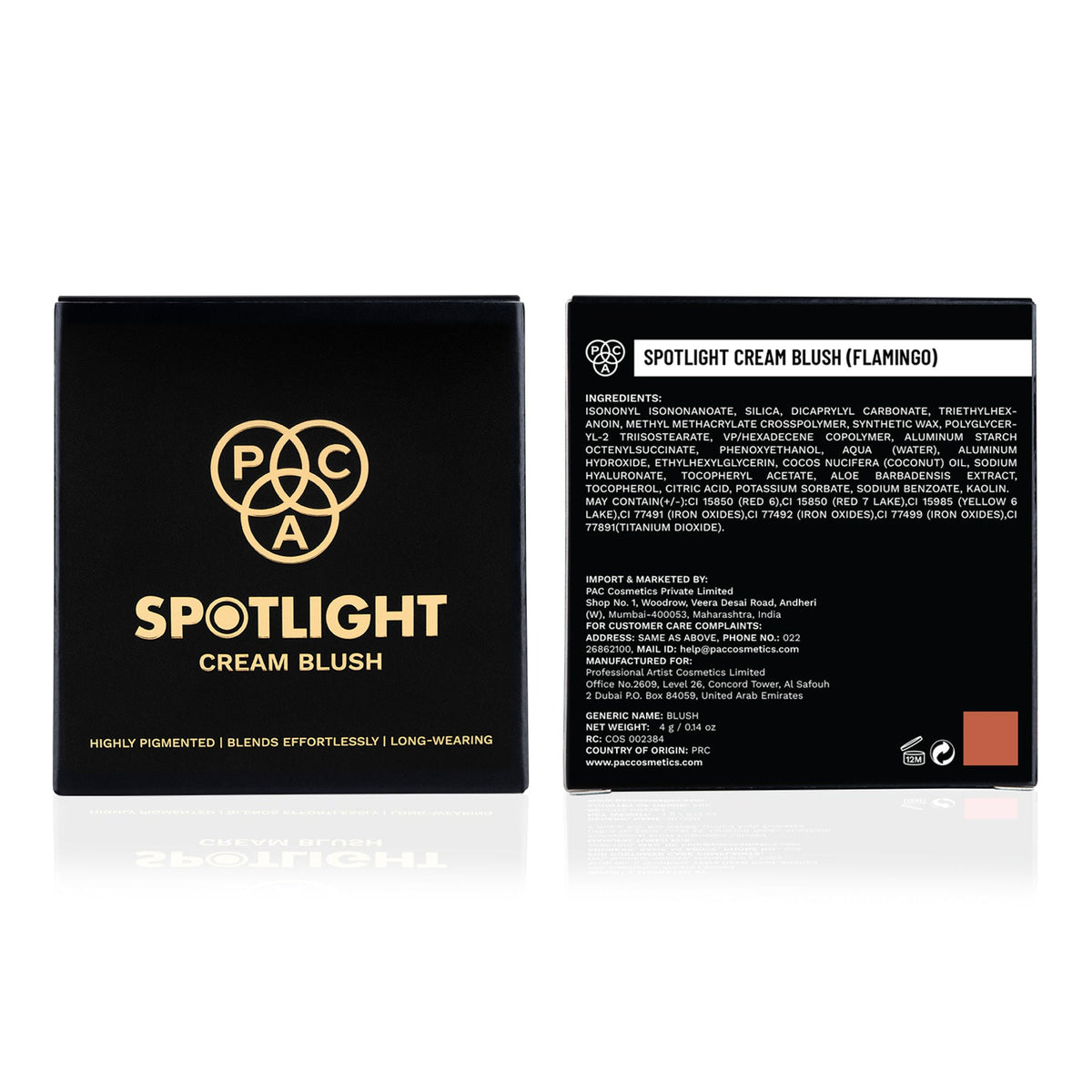 PAC Studio Spotlight Cream Blush - Flamingo | Grocsy