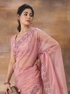kasee Embroidered Net Saree | Grocsy