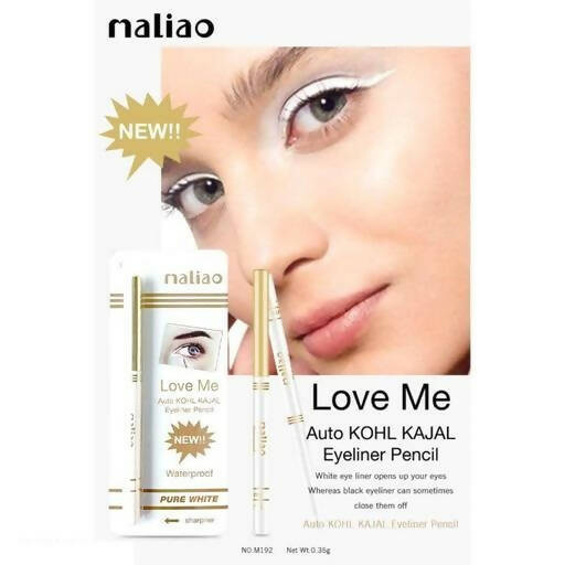 Maliao 24Hrs Stay Love Me Waterproof Smudgeproof White Kajal | Grocsy