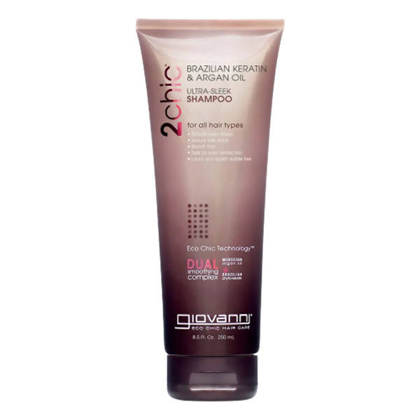 Giovanni Organic 2Chic Brazilian Keratin & Argan Oil Ultra-Sleek Shampoo | Grocsy