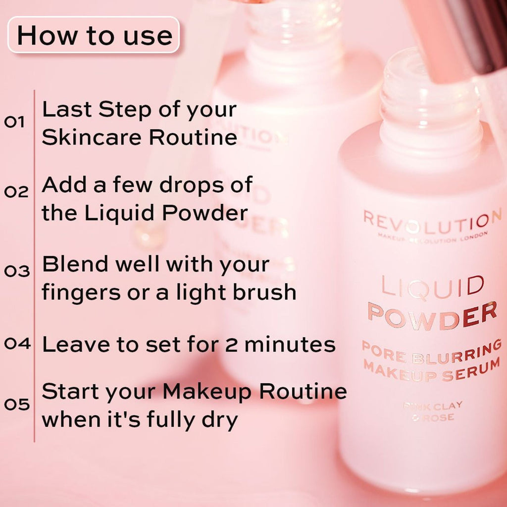 Makeup Revolution Liquid Powder Make Up Serum | Grocsy