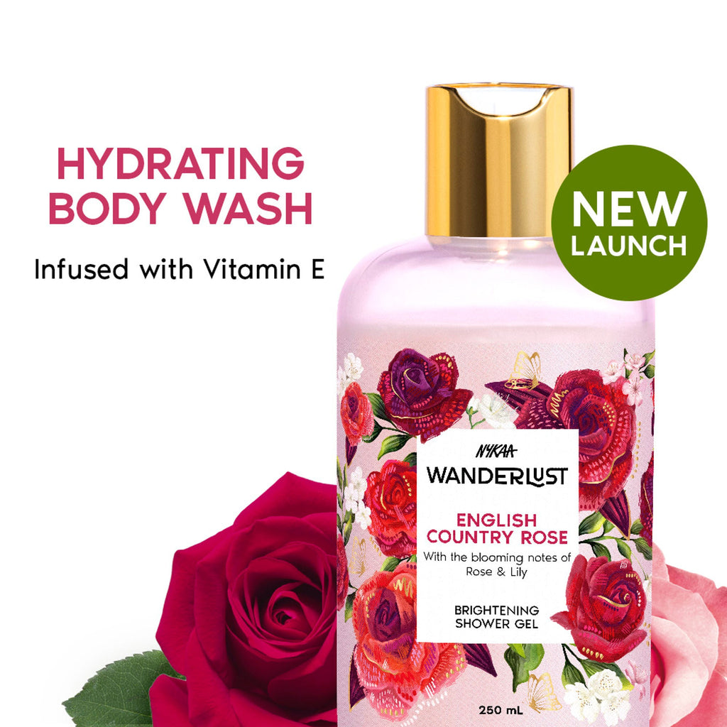 Wanderlust Shower Gels - English Country Rose | Grocsy