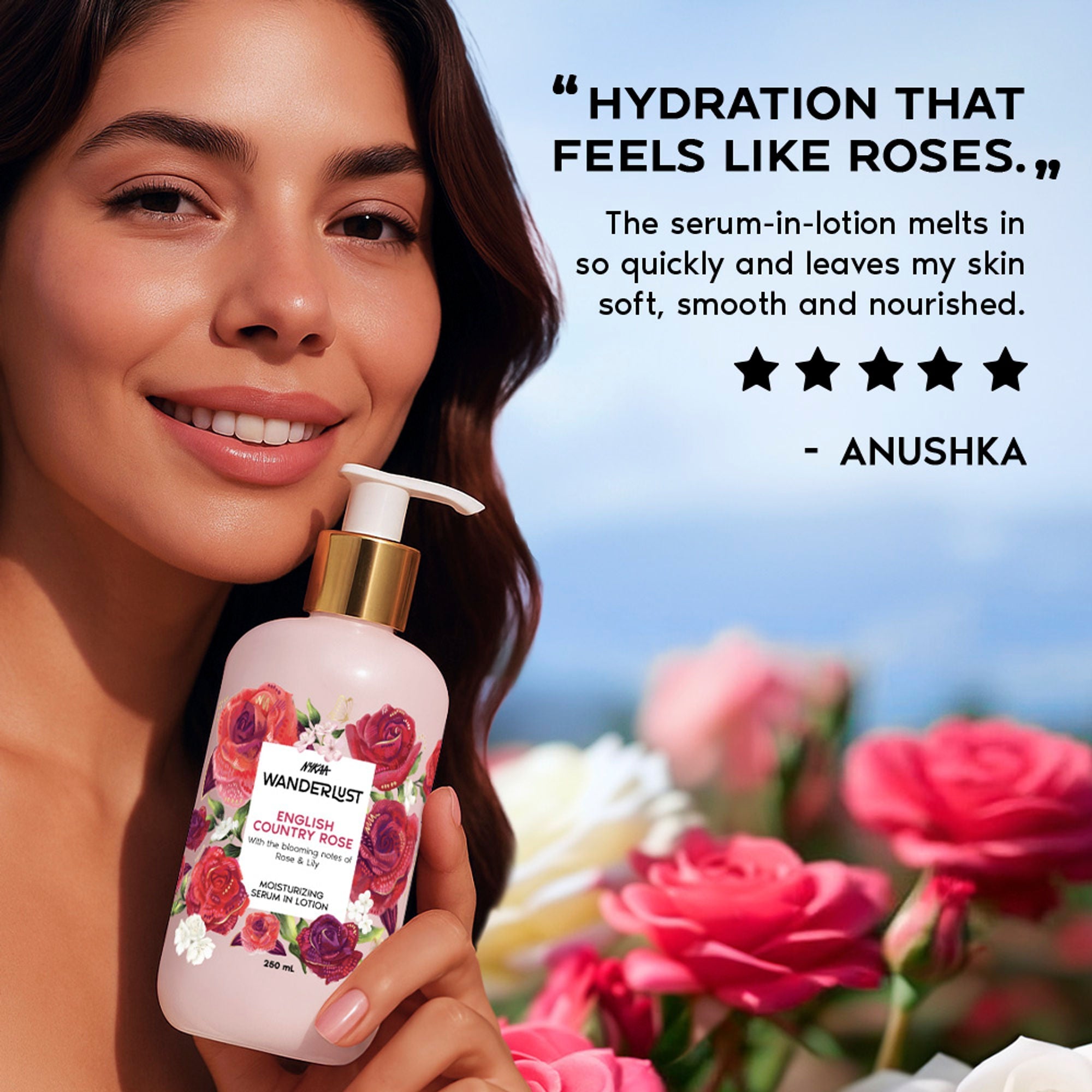 Wanderlust Moisturizing Body Lotion - English Country Rose | Grocsy