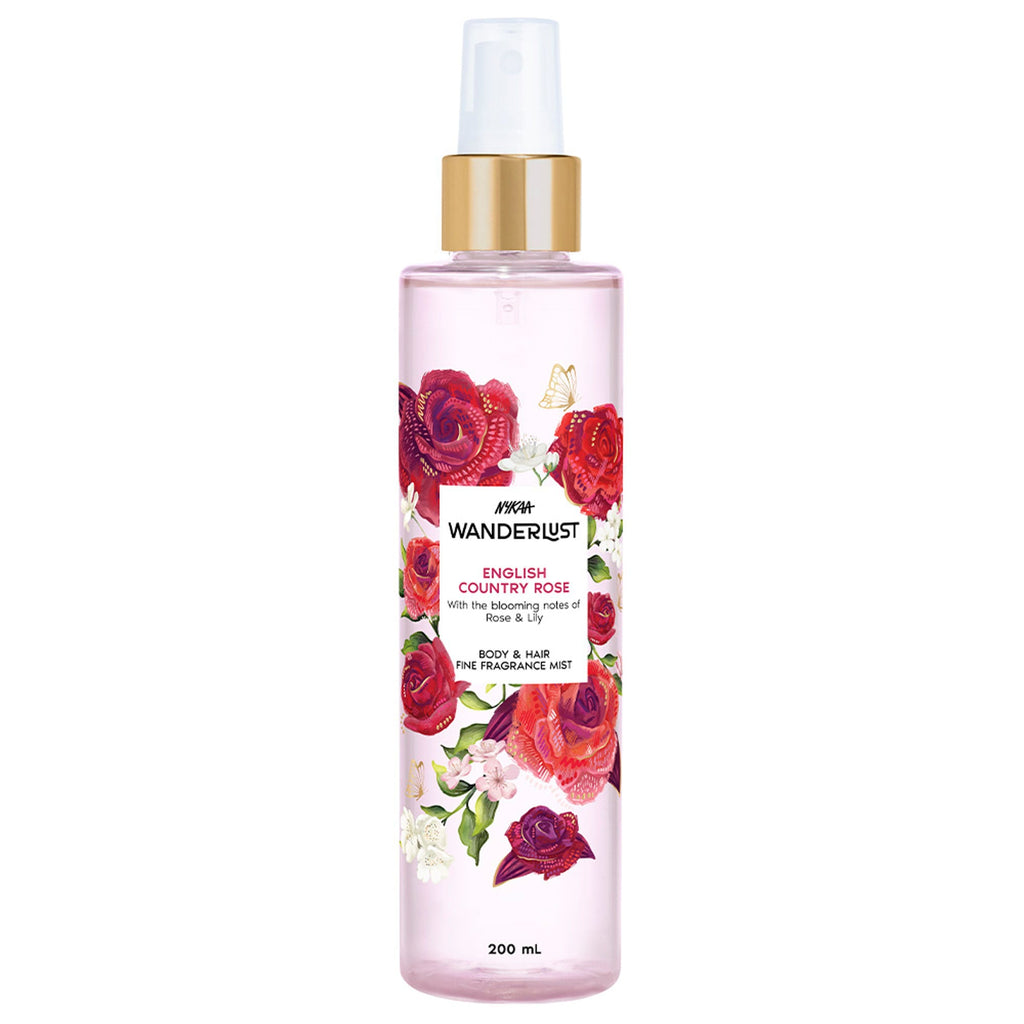 Wanderlust Fragrance Mist For Her - English Country Rose | Grocsy