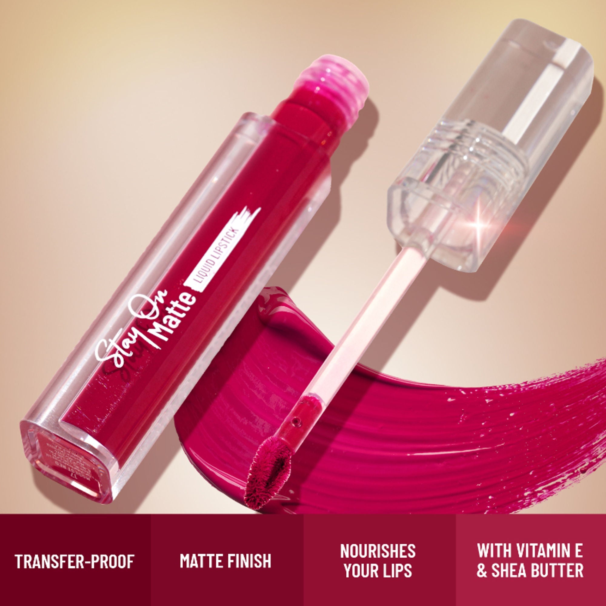 Swiss Beauty Stay On Matte Liquid Lipstick - 6 Mauve It | Grocsy