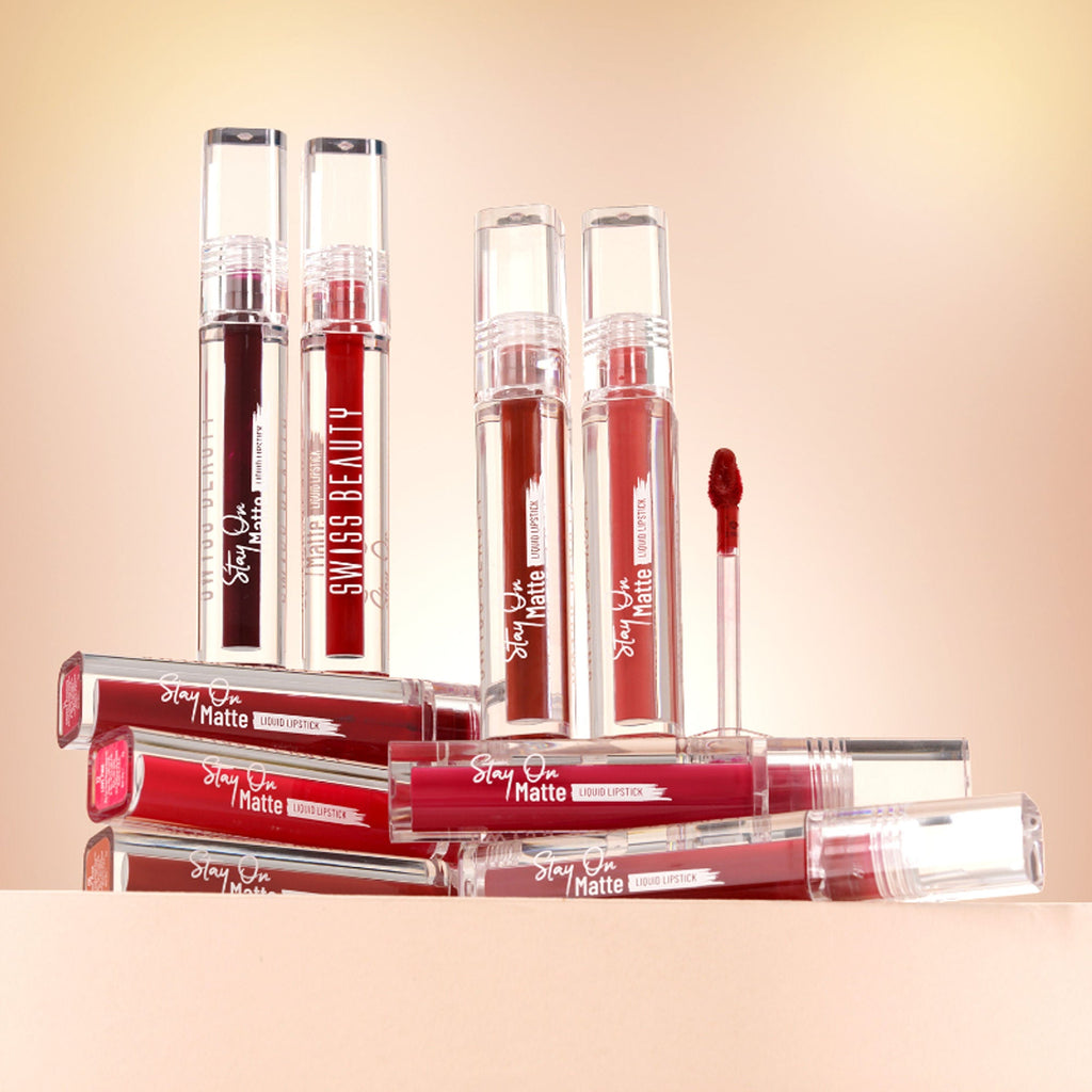 Swiss Beauty Stay On Matte Liquid Lipstick - 6 Mauve It | Grocsy
