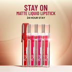 Swiss Beauty Stay On Matte Liquid Lipstick - 8 Signature Red | Grocsy