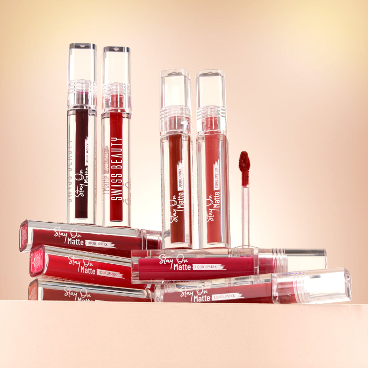 Swiss Beauty Stay On Matte Liquid Lipstick - 12 Love Pink | Grocsy