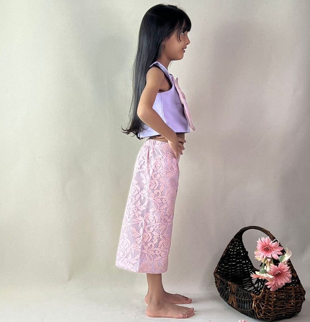 ArthLife Lavender And Pink Bow Co-Ord Set | Grocsy