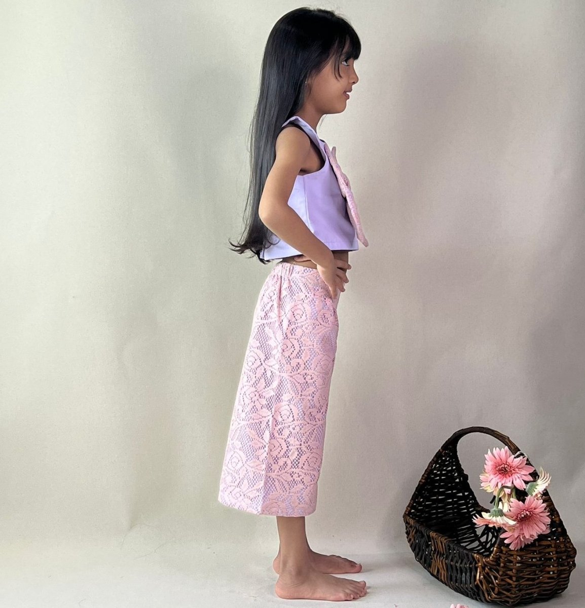 ArthLife Lavender And Pink Bow Co-Ord Set | Grocsy