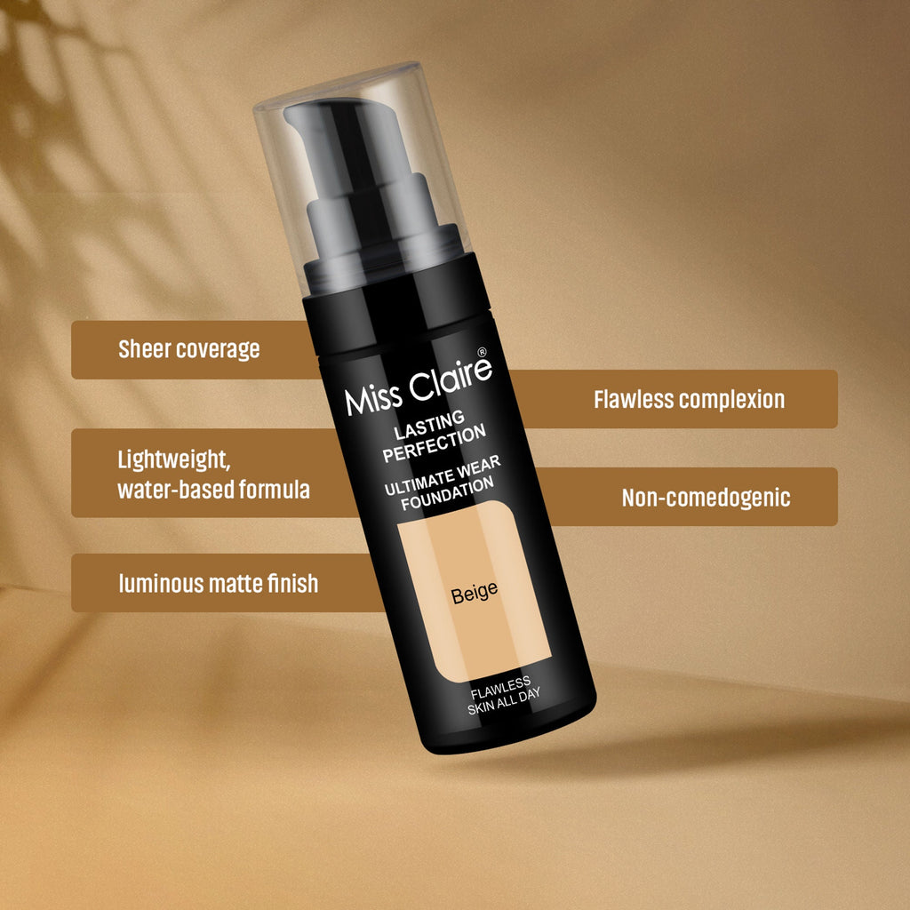 Miss Claire Lasting Perfection Ultimate Wear Foundation - 23 Skin Beige | Grocsy