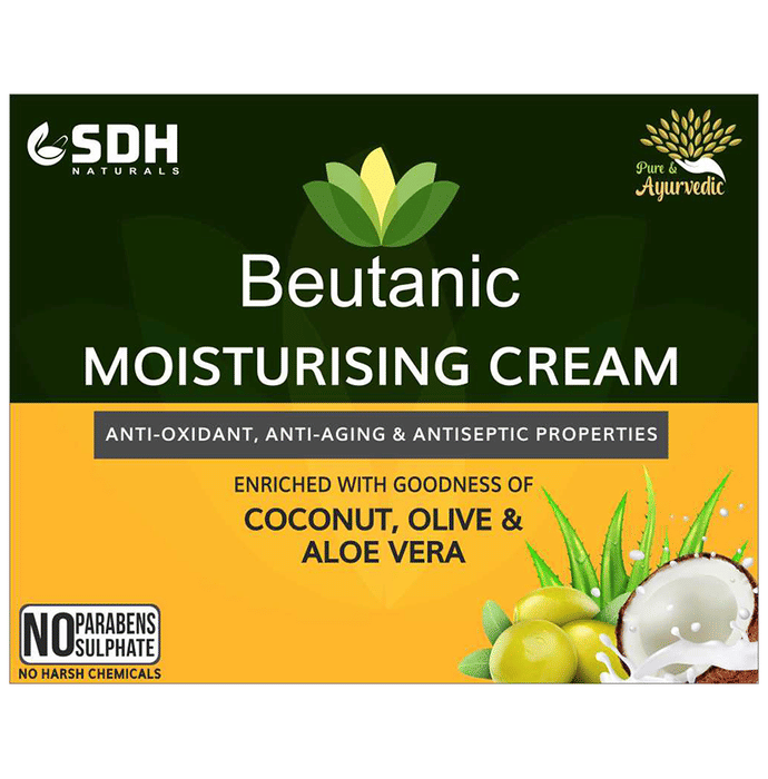 SDH Naturals Beutanic Moisturising Cream Coconut, Olive & Aloe Vera | Grocsy