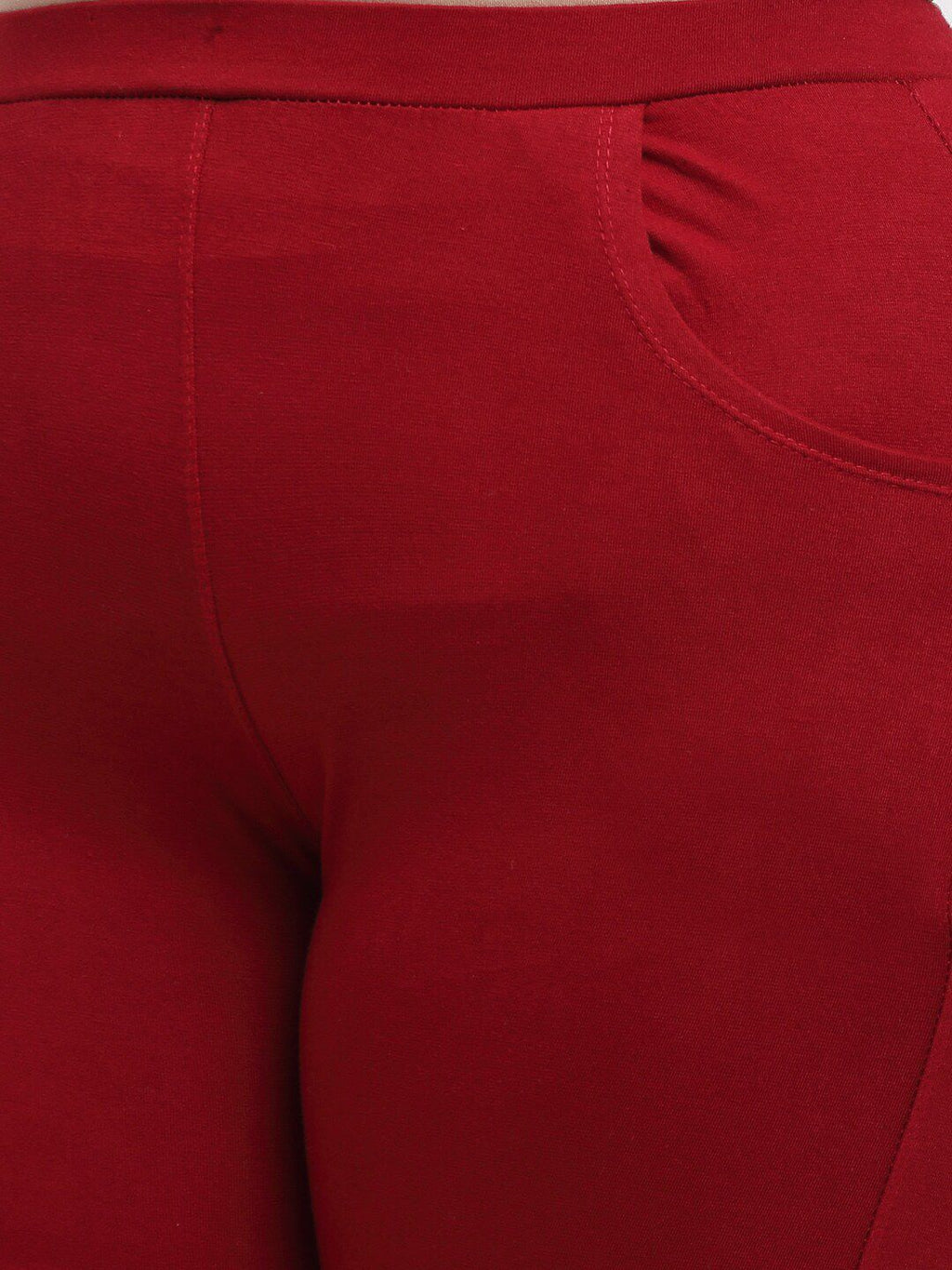 TAG 7 Women Plus Size Ankle Length Cotton Leggings | Grocsy