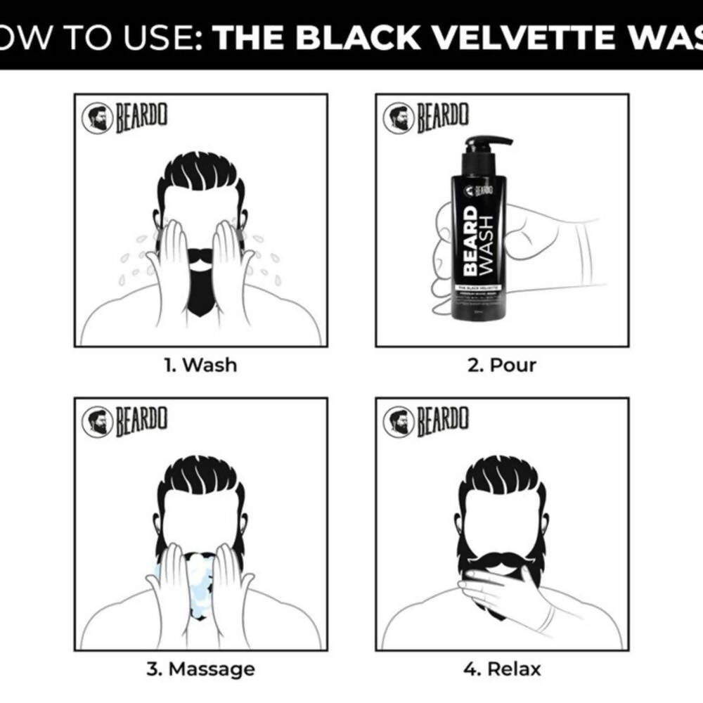 Beardo The Black Velvette Wash | Grocsy
